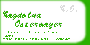 magdolna ostermayer business card
